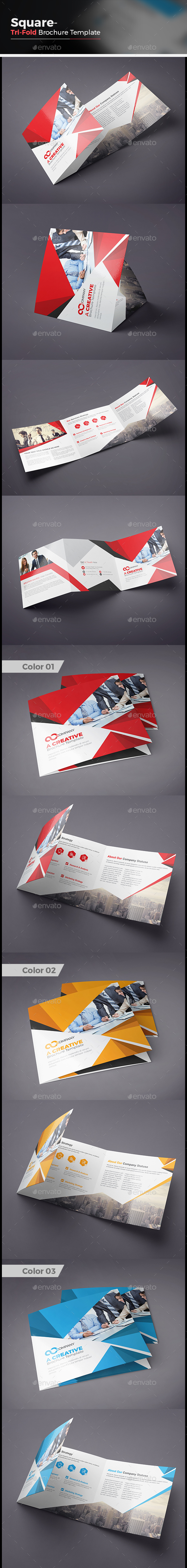 Tri fold Square Brochure - Corporate Brochures