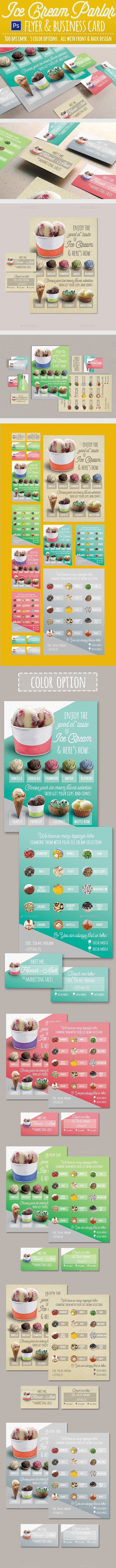 Modern Ice Cream Parlor Flyer - Restaurant Flyers
