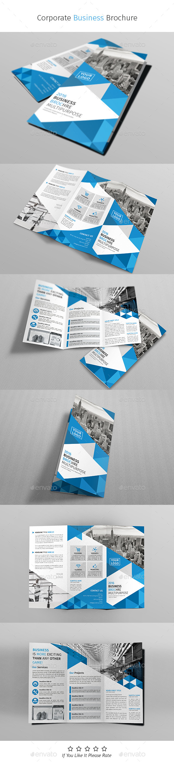A4 Corporate Business Flyer Template Vol 10 - Corporate Brochures