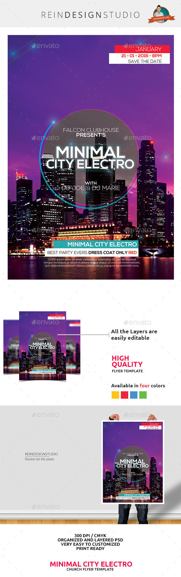 Minimal City Electro - Events Flyers