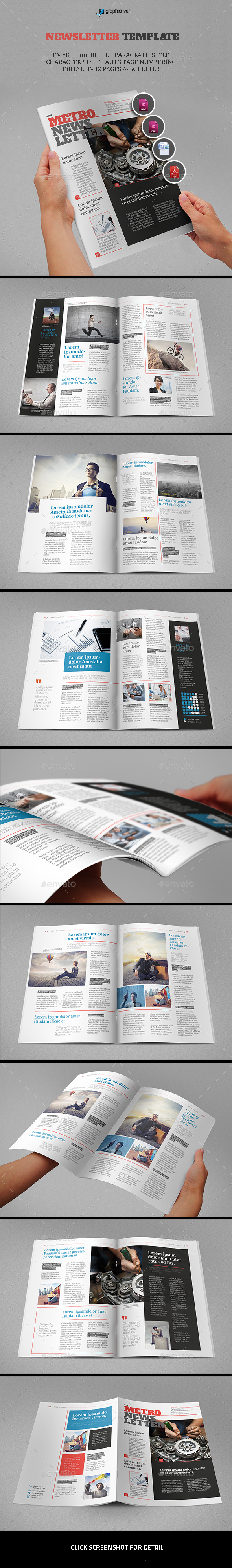 Newsletter Template - Newsletters Print Templates