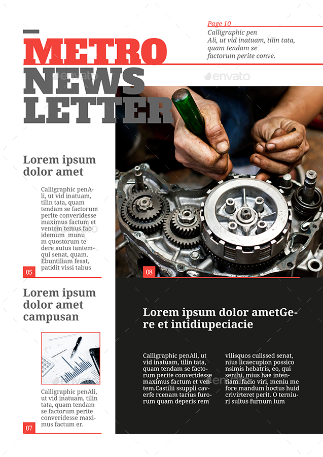 newsletter template by spidergraph graphicriver