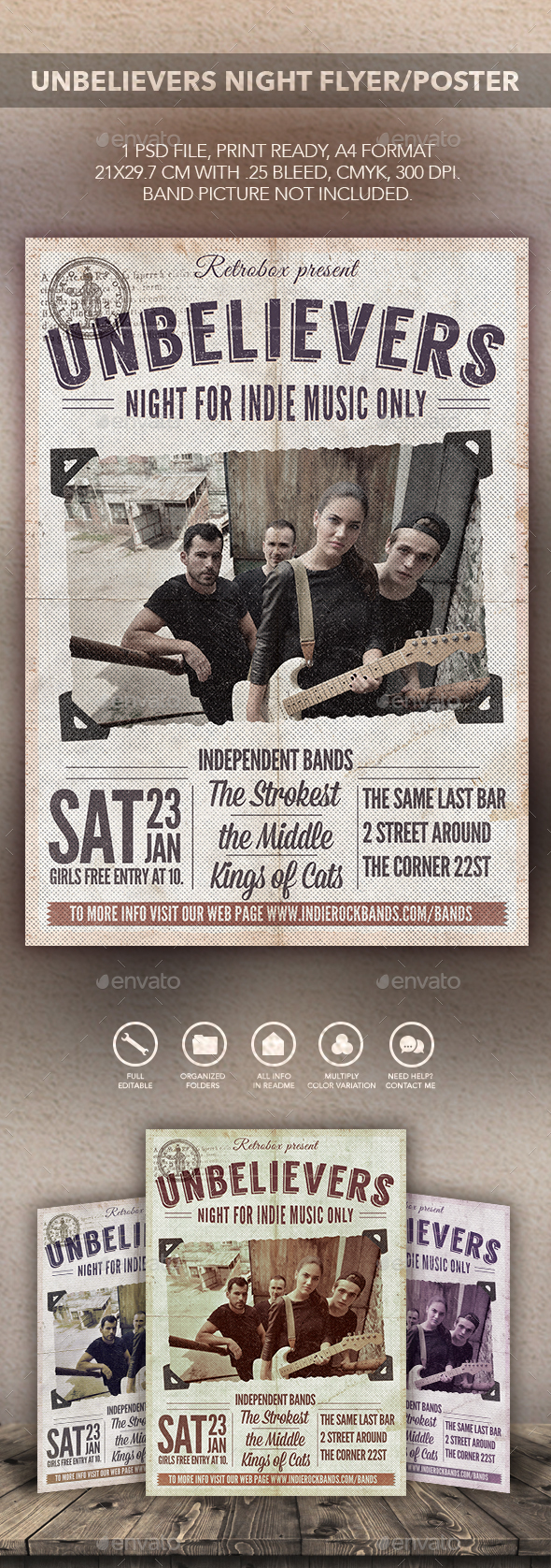 Unbelievers Night Flyer Poster - Flyers Print Templates