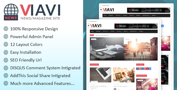 Viavi - News, Magazine, Blog Script