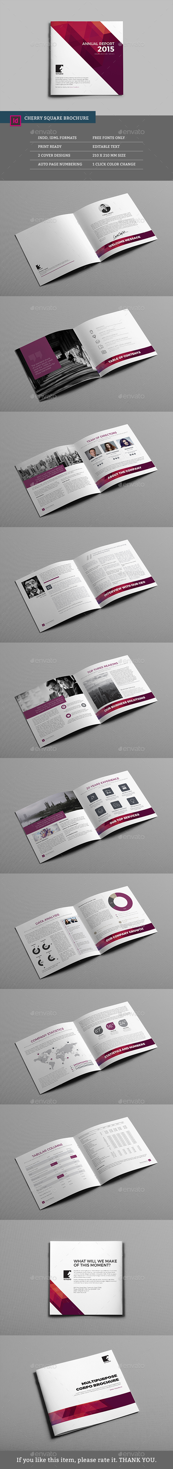 Cherry Square Multipurpose Brochure - Corporate Brochures
