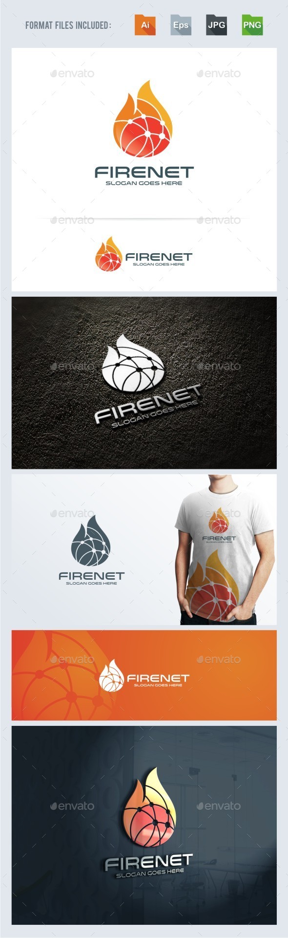 Fire Net Logo Template - Symbols Logo Templates