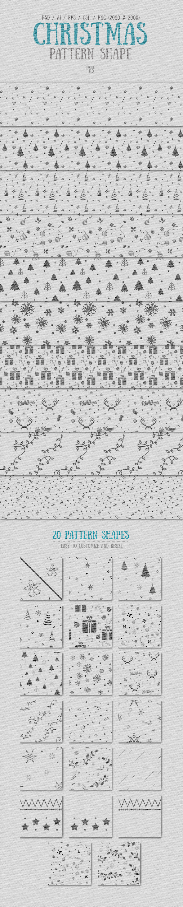 Christmas Pattern Shape - Miscellaneous Shapes