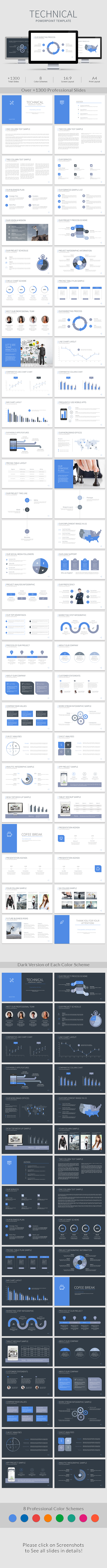 Technical PowerPoint Template - Business PowerPoint Templates