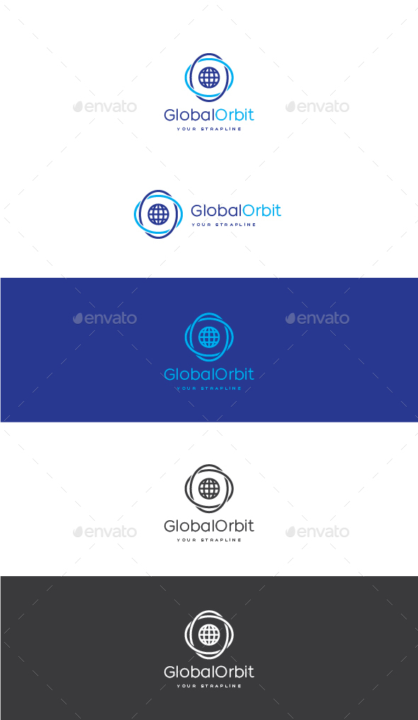 Globe Orbit Logo - Symbols Logo Templates