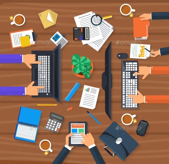 Working Process Of Business Team - Concepts Business