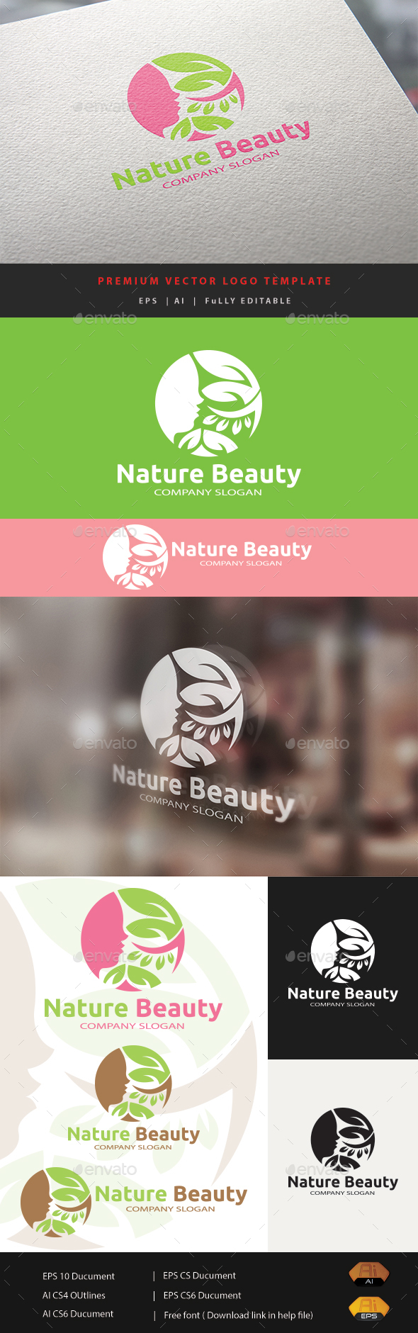 Nature Beauty - Humans Logo Templates