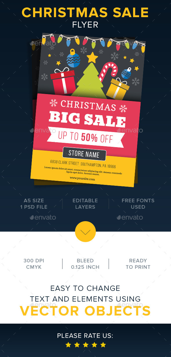 Christmas Sale Flyer - Commerce Flyers