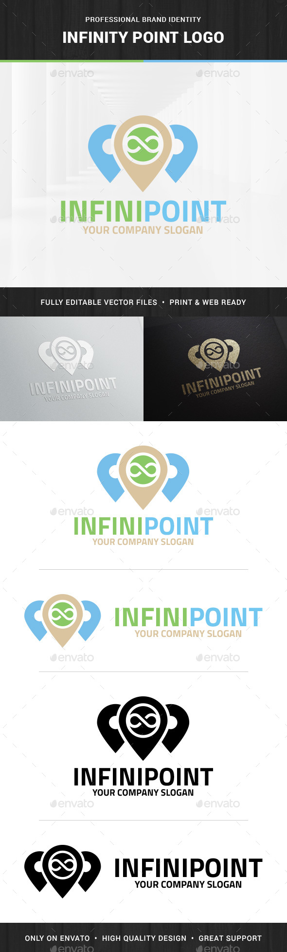 Infinity Point Logo Template - Symbols Logo Templates
