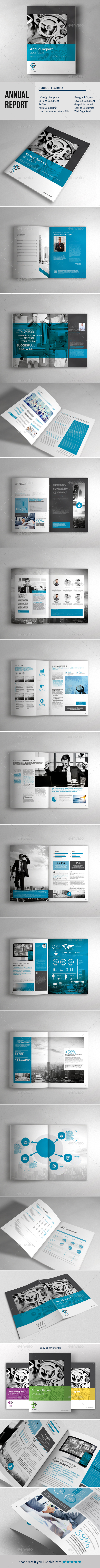 Annual Report Brochure Template - Brochures Print Templates