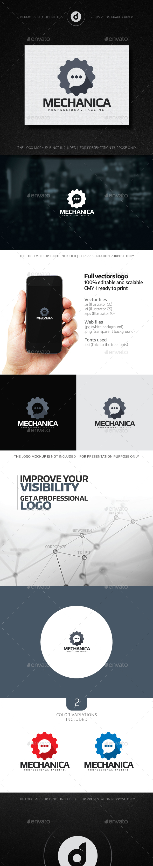 Mechanica Logo - Symbols Logo Templates