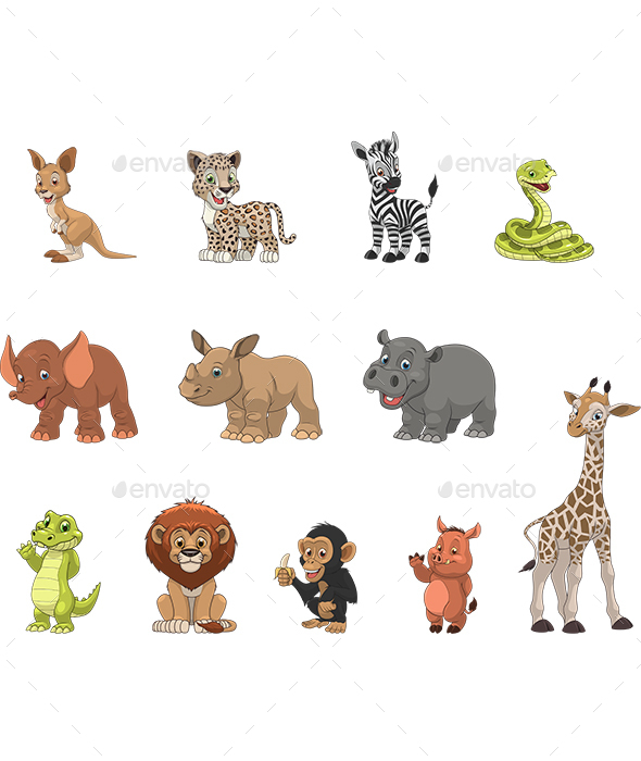 Funny Kids Animals - Animals Characters