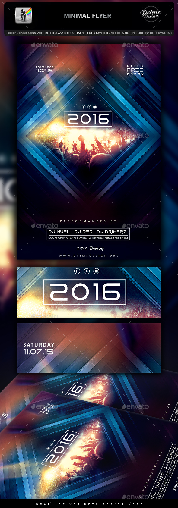 Minimal Flyer - Clubs & Parties Events