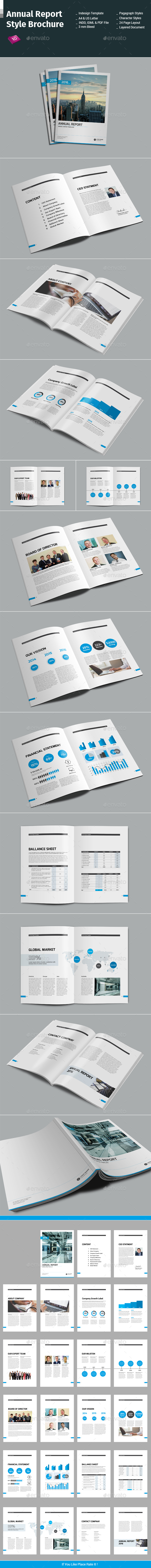 Annual Report Style Brochure - Informational Brochures