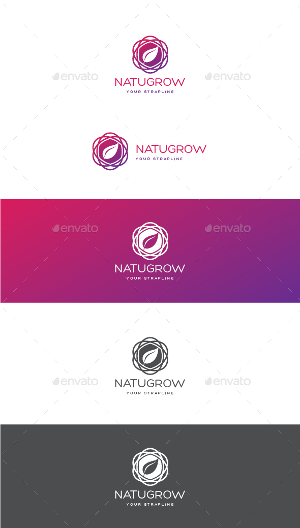Natugrow Logo - Nature Logo Templates