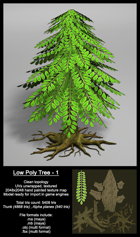 Low Poly Tree_1 - 3Docean 14118116