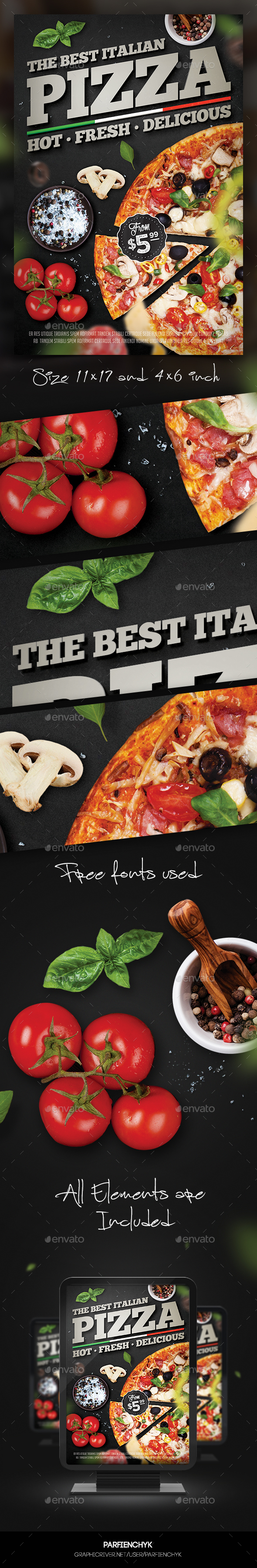 Pizza Flyer Template - Restaurant Flyers