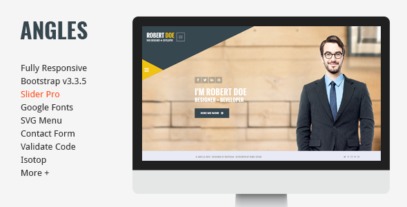 Angels – Clean & Creative vCard Portfolio Template