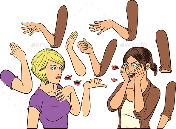 Women Conversing - People Characters