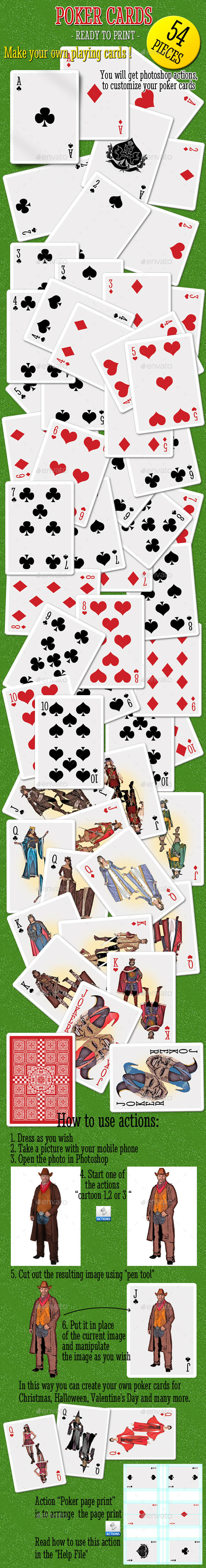 Poker Cards - Cards & Invites Print Templates