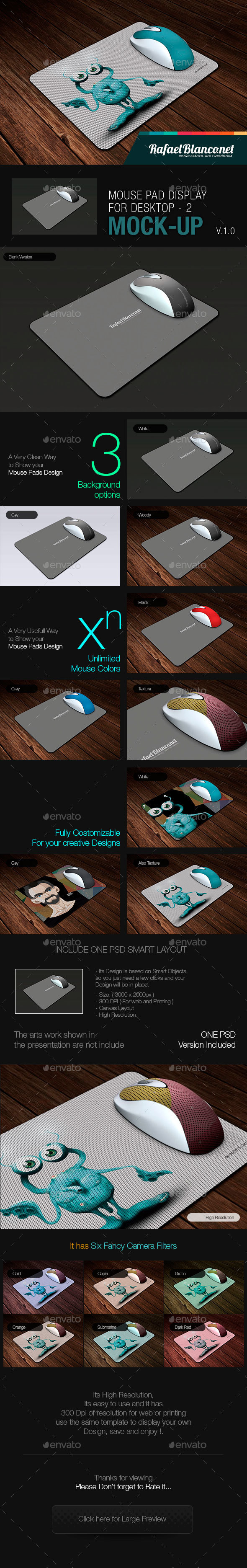 Download Mouse Pad Mock Up 2 By Rafaelblanco00 Graphicriver