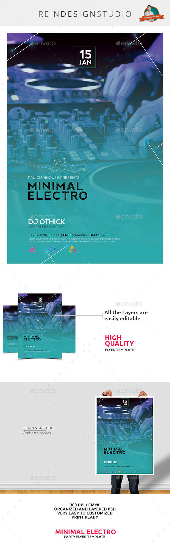 Minimal Electro - Events Flyers