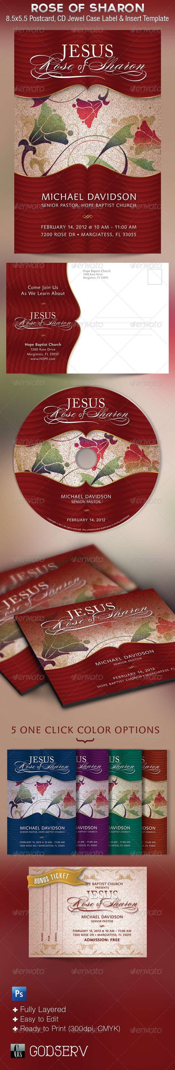Jesus Church Flyer CD Template - Church Flyers