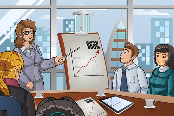 Business People in a Meeting - Business Conceptual