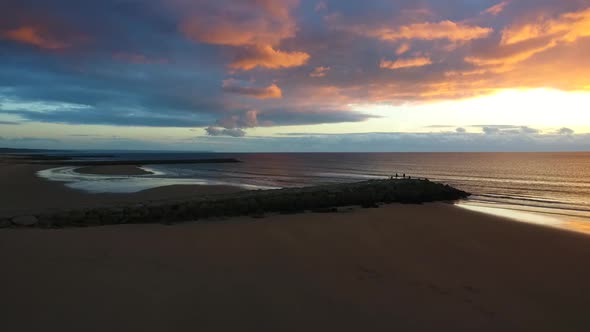 Sunset Beach with pier alt