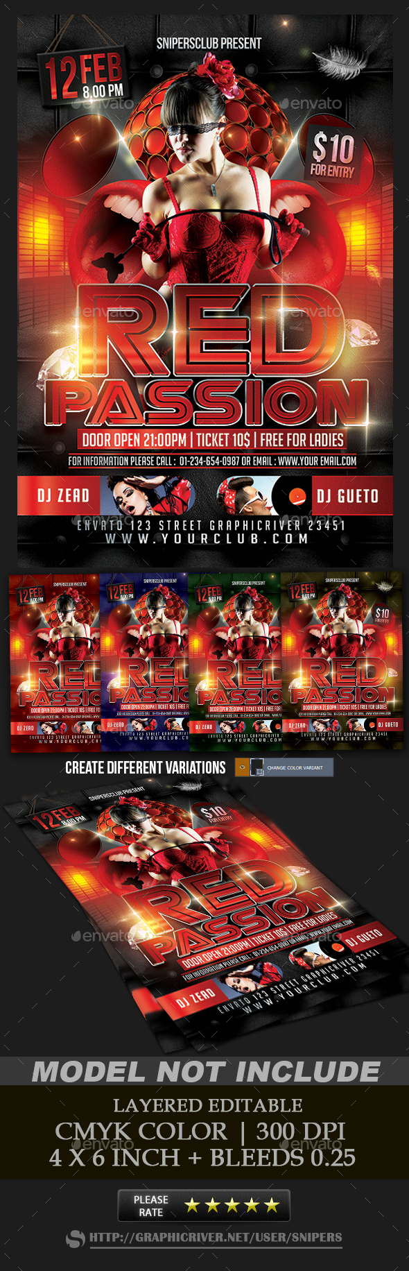 Red Passion - Events Flyers