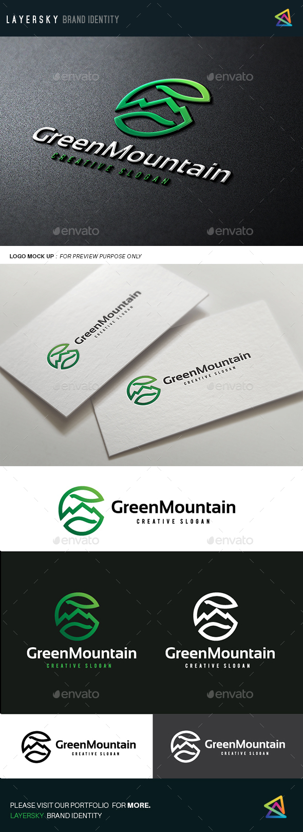 Mountain Logo - Nature Logo Templates