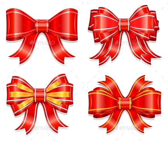 Red Bows Clipart Graphic by retrowalldecor · Creative Fabrica