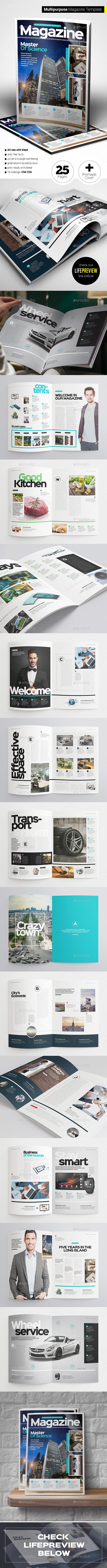 Magazine Template - Magazines Print Templates