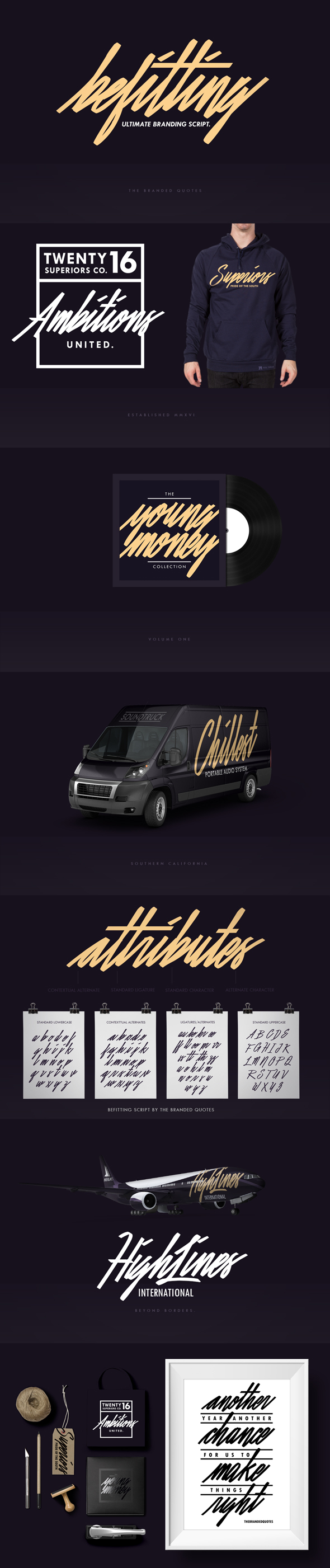 Befitting Script - Cursive Script