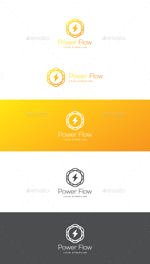 Power Flow Logo - Symbols Logo Templates