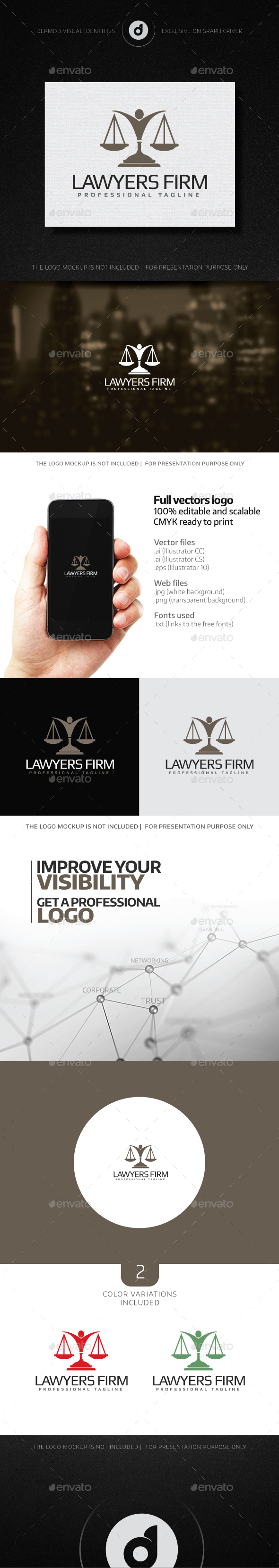 Lawyers Firm - Humans Logo Templates