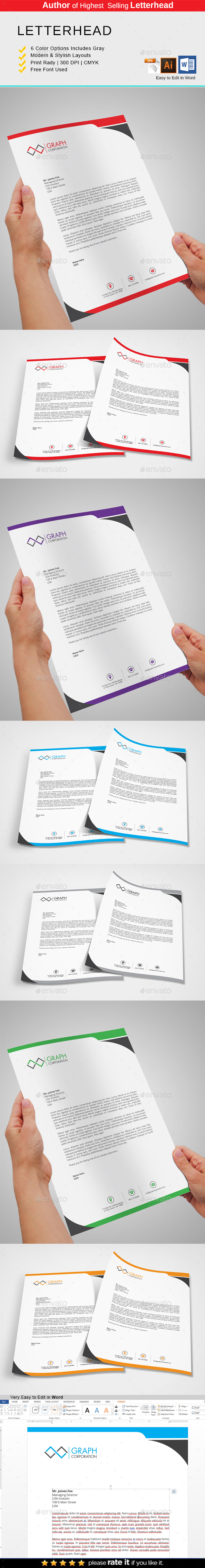 Letterhead - Stationery Print Templates