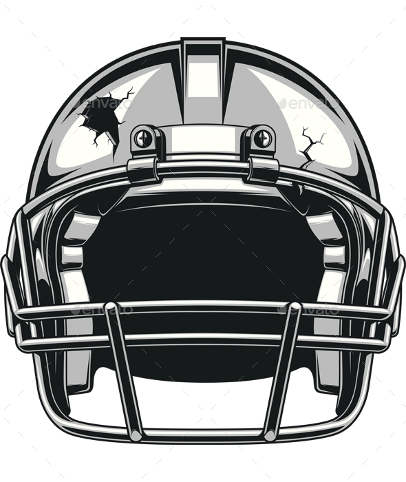 Helmet for Playing Football - Sports/Activity Conceptual