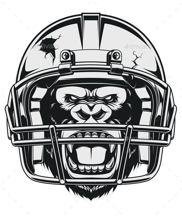 Aggressive Gorilla - Sports/Activity Conceptual