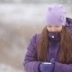 The Girl In a Winter Fur Cap Speaks By Phone - VideoHive Item for Sale