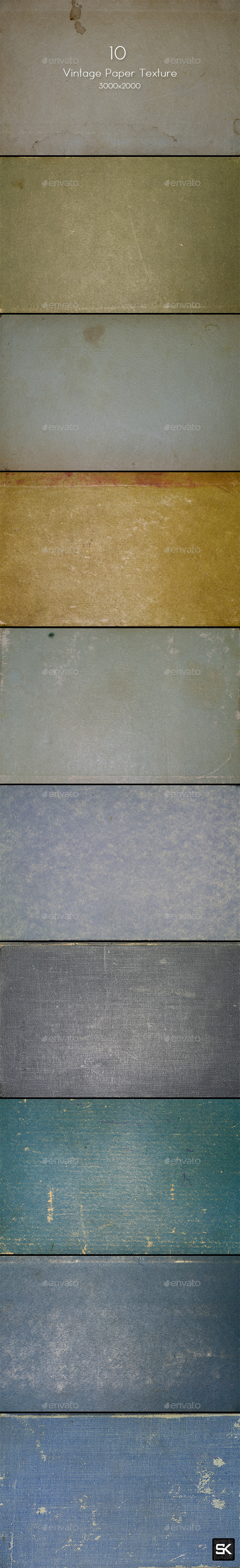 10 Vintage Paper Texture - Paper Textures