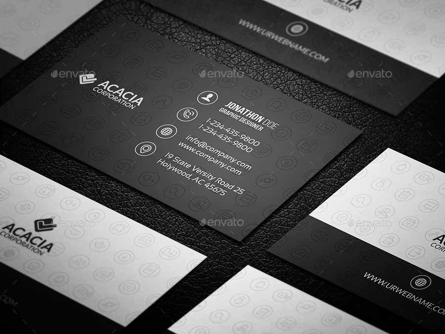 Social Icon Business Card by ANCHORS | GraphicRiver