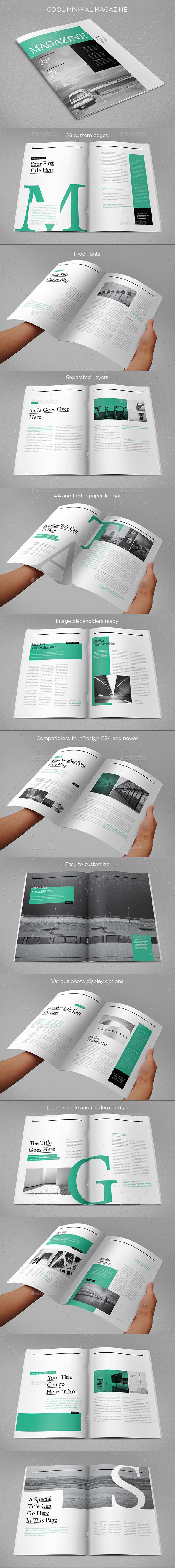 Cool Minimal Magazine - Magazines Print Templates
