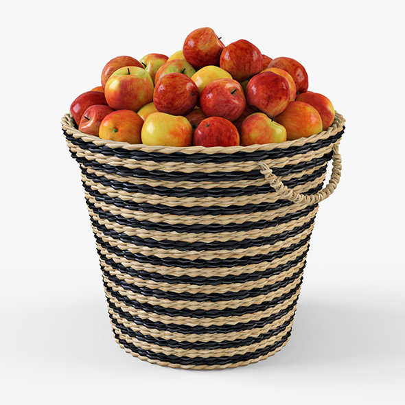 Wicker Apple Basket - 3Docean 14124332