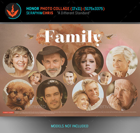 Honor Photo Collage Template - Photo Templates Graphics