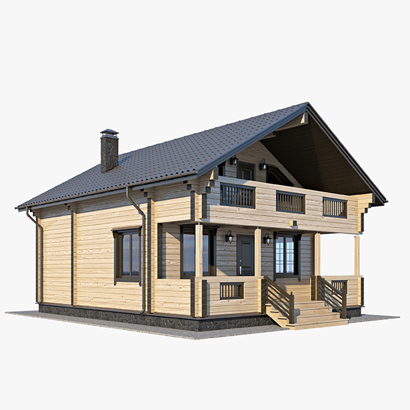 Log House 01 - 3Docean 14124432